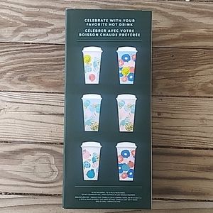 🌹SOLD🌹 6-PACK Starbucks Reusable Hot Cups